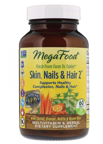 Skin, Nails & Hair 2 60 Tabs MegaFood (256723271)
