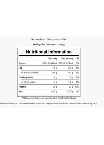 MyProtein Slow-Release Casein 1000 g /33 servings/ Strawberry My Protein (257561290)
