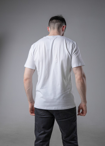 Белая кежуал футболка з лого guess с коротким рукавом Vakko