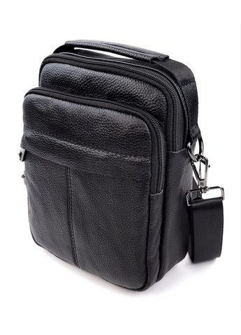 Кожаная сумка мужская с ручкой для носки в руке AN-P533 18x23x7-8 Черный JZ (259578280)