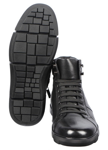 Черные зимние мужские зимние ботинки 195518 Marco Pinotti