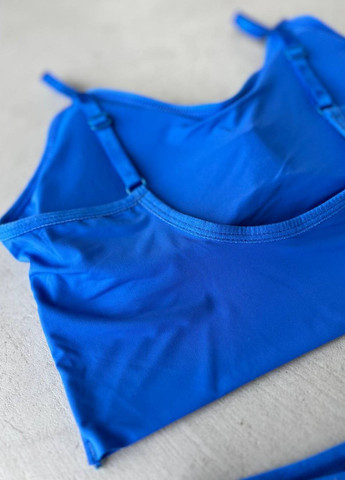 Светло-синий демисезонный женский базовый комплект нижнего белья No Brand