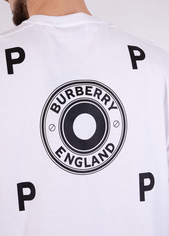 Белая футболка Burberry