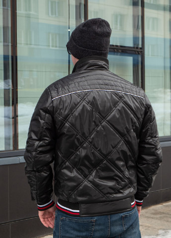Чорна демісезонна куртки демісезонні чоловічі від виробника SK