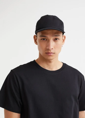Черная футболка,чорний, H&M