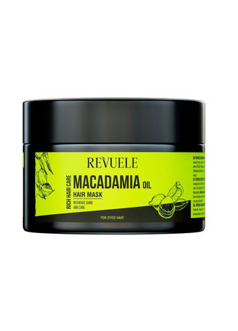 Маска для волос с маслом макадамии 360 мл REVUELE (263514205)