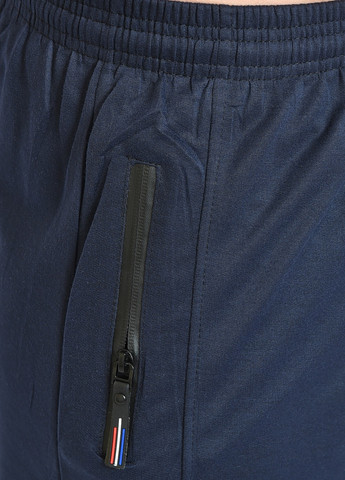 Темно-синие спортивные демисезонные прямые брюки Let's Shop