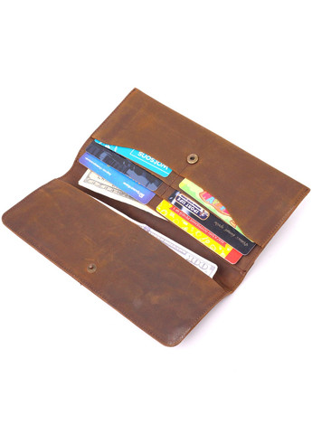 Тонкий чоловічий гаманець з натуральної вінтажної шкіри 21296 Коричневий Vintage (258286216)