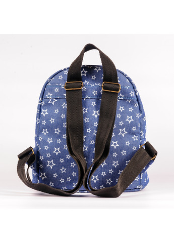Детский небольшой джинсовый синий рюкзак со звёздами на каждый день вместительный 5 литров No Brand (258591274)