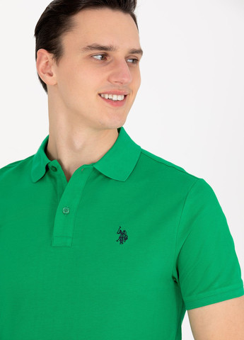 Зеленая футболка u.s/ polo assn. мужская U.S. Polo Assn.