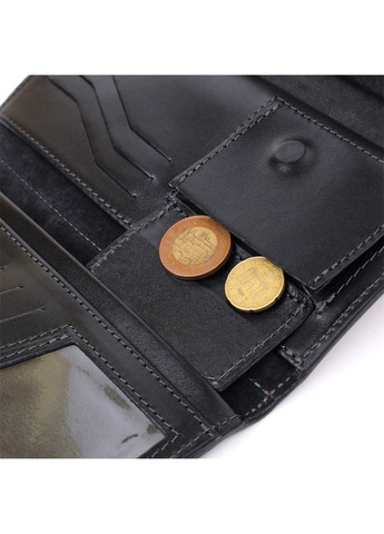 Вместительный кошелек с монетницей снаружи из натуральной кожи 11647 Бордовый Grande Pelle (267927751)