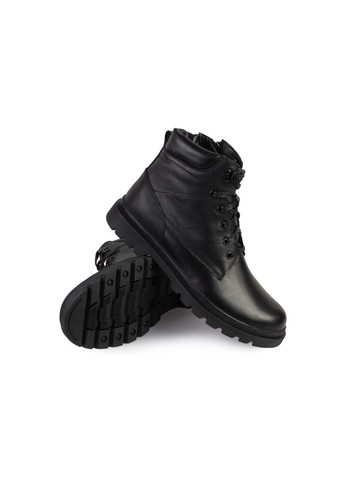 Черные зимние ботинки мужские бренда 9501097_(1) ModaMilano