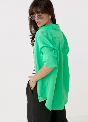 Салатова демісезонна стильна блуза No Brand