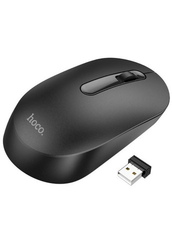 Бездротова миша - Platinum (USB 2.4 ГГц, комп'ютерна, безшумна, 1200 dpi) - Чорний Hoco gm14 (259793963)