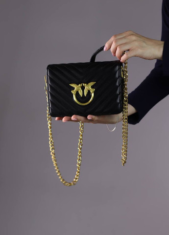 Маленька сумочка з лого PINKO Love Click Classic Quilt black Vakko (261027485)