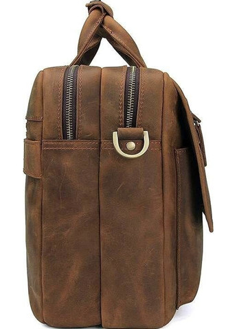 Деловая кожаная сумка 14563 Коричневый Vintage (262522758)
