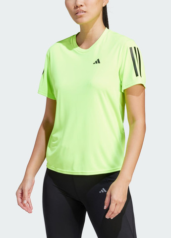 Зеленая всесезон футболка own the run adidas