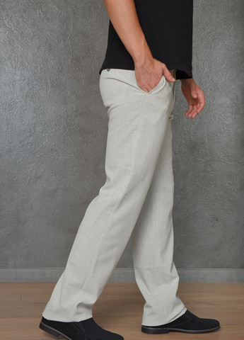 Бежевые классические демисезонные прямые брюки Let's Shop