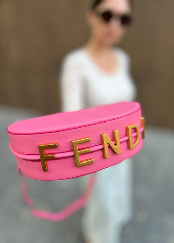 Сумка з лого Fendi hobo pink Vakko (263278678)