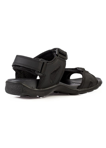Черные повседневные сандалии подростковые для мальчиков бренда 7300063_(1) Grunwald на липучке