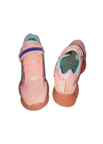 Пудровые стильные кроссовки для девочки Zdlong