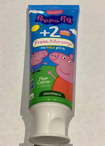 Детская зубная паста Peppa Pig моранго\клубника 75 мл Deliplus (270846244)