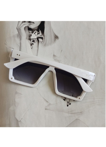 Сонцезахисні квадратні окуляри Фіолетовий з білим No Brand (258464465)