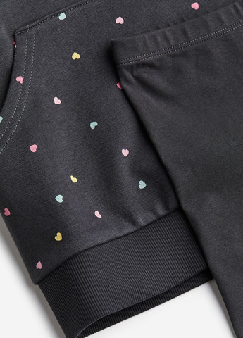 Темно-сірий демісезонний комплект (худі, штани) H&M