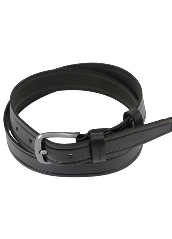 Шкіряний чоловічий ремінь 1262-38 чорний 3,8 см Skipper (266142746)