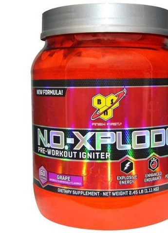 N.O.-Xplode Pre-Workout Igniter 1100 g /60 servings/ Grape BSN (256725290)