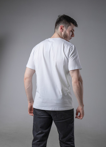 Белая кежуал футболка з лого guess с коротким рукавом Vakko