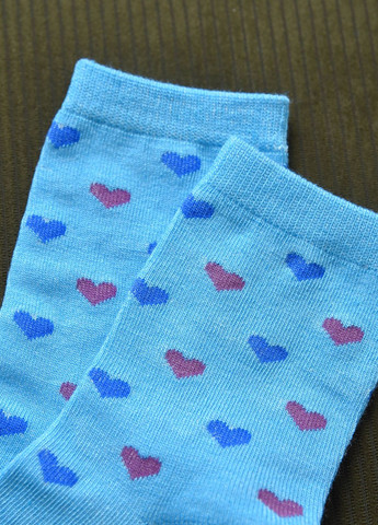 Шкарпетки для дівчинки бірюзового кольору з малюнком Let's Shop (269387496)