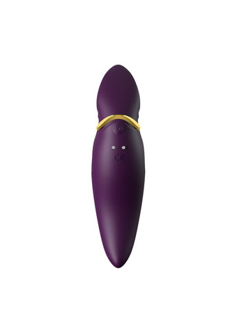 Вібратор 2в1 з язичком — Hero Twilight Purple, кристал Swarovski Zalo (259454352)