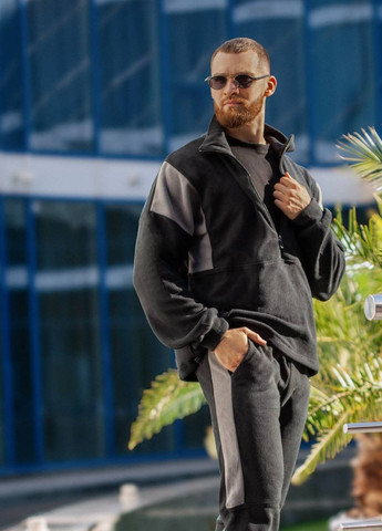 Чорний демісезонний костюм брючний Garna