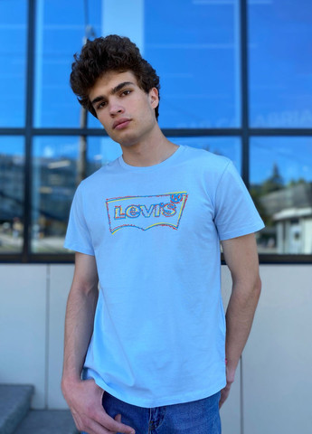 Голубая футболка Levi's