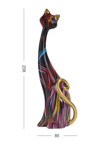 Статуетка декоративна "Кішка", 8,5х23,8 см MVM (268369548)