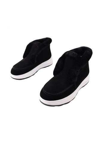 ботинки женские черные натуральная замша Sorte Lady