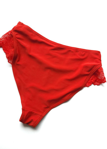 Трусики для плавання жіночі з гіпюром Без бренду Червоні No Brand (262892634)