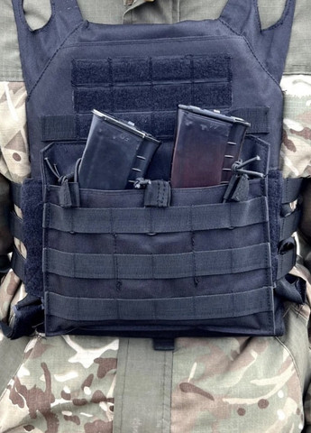 Жилет молли тактический плитоноска облегченная MOLLE серый пиксель военная армейская No Brand (259502123)