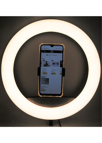 Лампа селфі кільце кільцева 36 см пульт потрійне кріплення для телефона та кріпленням під штатив LED світлодіодна No Brand (260623726)