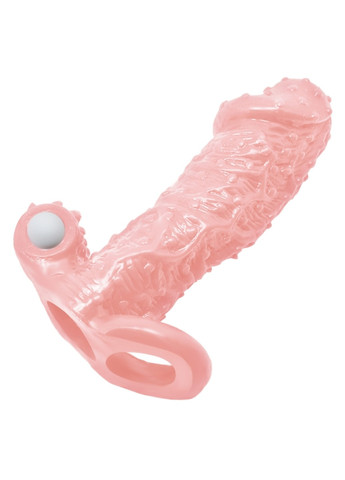 Насадка-презерватив с вибрацией Brave Man, BI-016010-1 ( телесная ) Langsha (266826270)