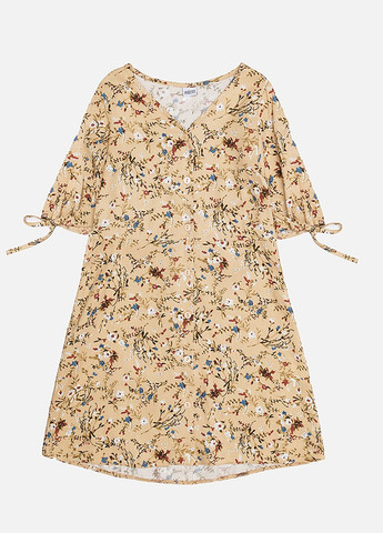 Бежевое платье для девочки цвет бежевый цб-00217660 Mevis (259467340)