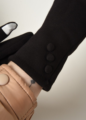 Перчатки женские сенсорные на меху черного цвета Let's Shop (257287018)
