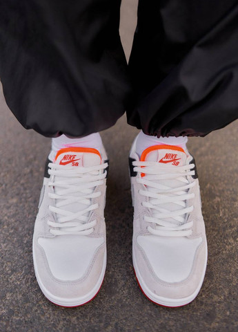 Сірі Осінні кросівки чоловічі, вьетнам Nike SB Dunk Low Grey Red