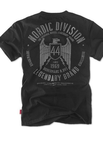 Черная футболка nordic division ts91bk Dobermans Aggressive