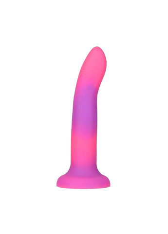 Светящийся в темноте фаллоимитатор Rave 8″ Glow in the Dark Dildo Pink Purple, 20,3 см ADDICTION (277235337)