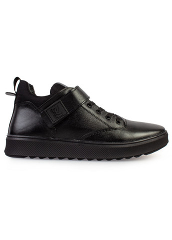Черные зимние ботинки мужские бренда 9501006_(0) ModaMilano