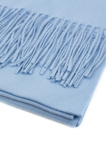 Жіночий однотонний шарф з бахромою, блакитний Corze gs-1014 (269449231)