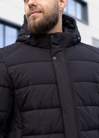 Черная зимняя зимняя куртка мужская большого размера SK