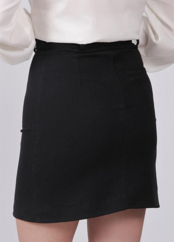 Спідниця міні жіноча 117 коттон чорна Актуаль (258689722)